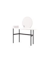 Laskasas Arcadia Dressing Table in White, view 2, transparent background