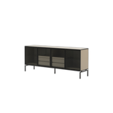 Laskasas Austen Sideboard in beige grey lacquer matte