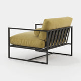 Laskasas Badi Armchair in Talin Mostaza outdoor fabric, fourth view