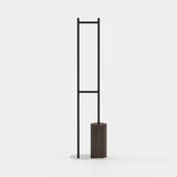 Laskasas Ben Coat Hanger in Smoked Eucalyptus Veneer Matte, second view
