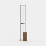 Laskasas Ben Coat Hanger in Walnut Veneer Matte