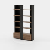 Laskasas Biel Bookshelf in Black Lacquer Matte