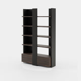 Laskasas Biel Bookshelf in Smoked Eucalyptus Veneer Matte