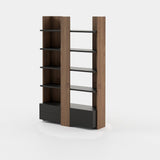 Laskasas Biel Bookshelf in Walnut Veneer Matte
