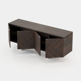 Laskasas Boris Sideboard in Starburst Smoked Eucalyptus Veneer Matte, fourth view