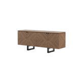 Laskasas Boris Sideboard in starburst walnut veneer matte