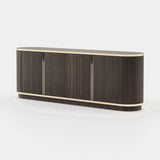 Laskasas Brown Sideboard in Smoked Eucalyptus Veneer Matte