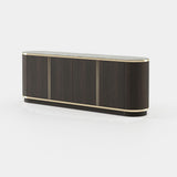 Laskasas Brown Sideboard in Smoked Oak Veneer Matte