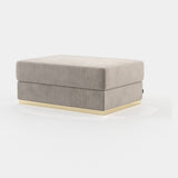 Laskasas Charlie Pouf in Vienna Khaki velvet