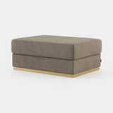 Laskasas Charlie Pouf in Xangai Taupe weave
