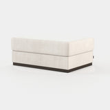 Laskasas Charlie Pouf in Xangai White weave