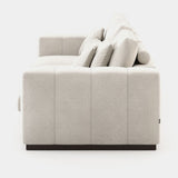Laskasas Charlie Sofa in Xangai White weave, third view