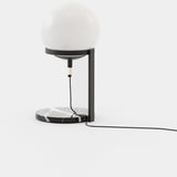 Laskasas Clarke Table Lamp in Nero Marquina Polished Marble
