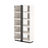Laskasas D'Arc Bookcase in White with transparent background
