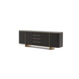 Laskasas Dean Sideboard in black lacquer matte