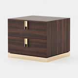 Laskasas Emily Bedside Table in Smoked Eucalyptus Veneer Matte