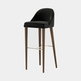 Laskasas Estoril Bar Stool in Verena Black velvet