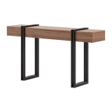 Laskasas Evelyn Console Table — Smoked Eucalyptus Veneer Matte
