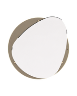 Laskasas Frank Mirror — Beige Grey — transparent background