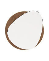 Laskasas Frank Mirror — Walnut — transparent background