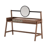 Laskasas Hamlet Dressing Table in Walnut, angle view, transparent background