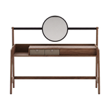 Laskasas Hamlet Dressing Table in Walnut, front view, transparent background