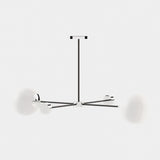 Laskasas Janis Suspension Lamp in Polished Stainless Steel, third view
