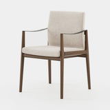Laskasas Jayne Chair with Arms in Xangai White weave