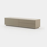 Laskasas Kairos TV Cabinet in Beige Grey Lacquer Matte