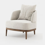 Laskasas Keros Armchair in Xangai White weave
