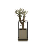 Laskasas Lanie Flower Pot — 44 x 44 x 80cm — Beige Grey