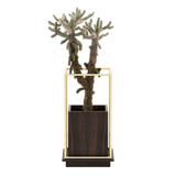 Laskasas Lanie Flower Pot — 44 x 44 x 80cm — Smoked Eucalyptus