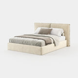 Laskasas Larissa Bed in Vienna Cream velvet