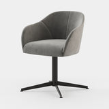 Laskasas Lili Office Chair in Vienna Anthracite velvet