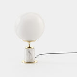 Laskasas Marcel Table Lamp in Carrara Polished Marble