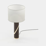 Laskasas Martin Table Lamp in Smoked Eucalyptus Veneer Matte, second view