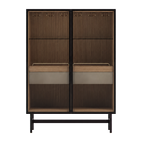 Laskasas Morrison Bar Cabinet in Beige Grey with transparent background