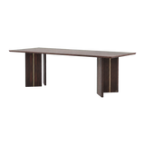 Laskasas Ponza Dining Table in Smoked Oak, transparent background
