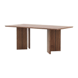 Laskasas Ponza Dining Table in Walnut, transparent background