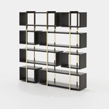 Laskasas Praga Bookshelf in Black Lacquer Matte