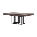 Laskasas Prestige Dining Table — Walnut — Black