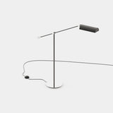 Laskasas Randolph Floor Lamp in Polished Stainless Steel, third view