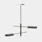 Laskasas Randolph Suspension Lamp in Polished Stainless Steel