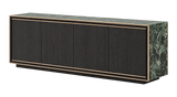 Laskasas Rick Sideboard 240 cm — marble finish, perspective view