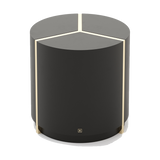 Laskasas Riga Side Table — Black Lacquer Matte