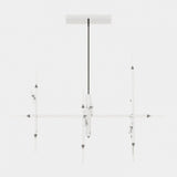Laskasas Robert Suspension Lamp in Polished Stainless Steel, second view