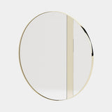 Laskasas Rod Mirror in Gilded Polished Stainless Steel