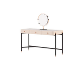 Laskasas Rosie Dressing Table in Beige, view 1, transparent background