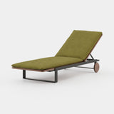 Laskasas Salim Sun Lounger in Andapa Avocat outdoor fabric