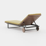 Laskasas Salim Sun Lounger in Talin Mostaza outdoor fabric, fourth view